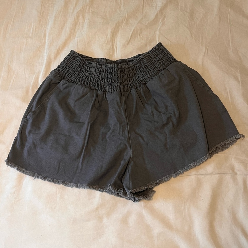 Brand New grey canvas shorts.